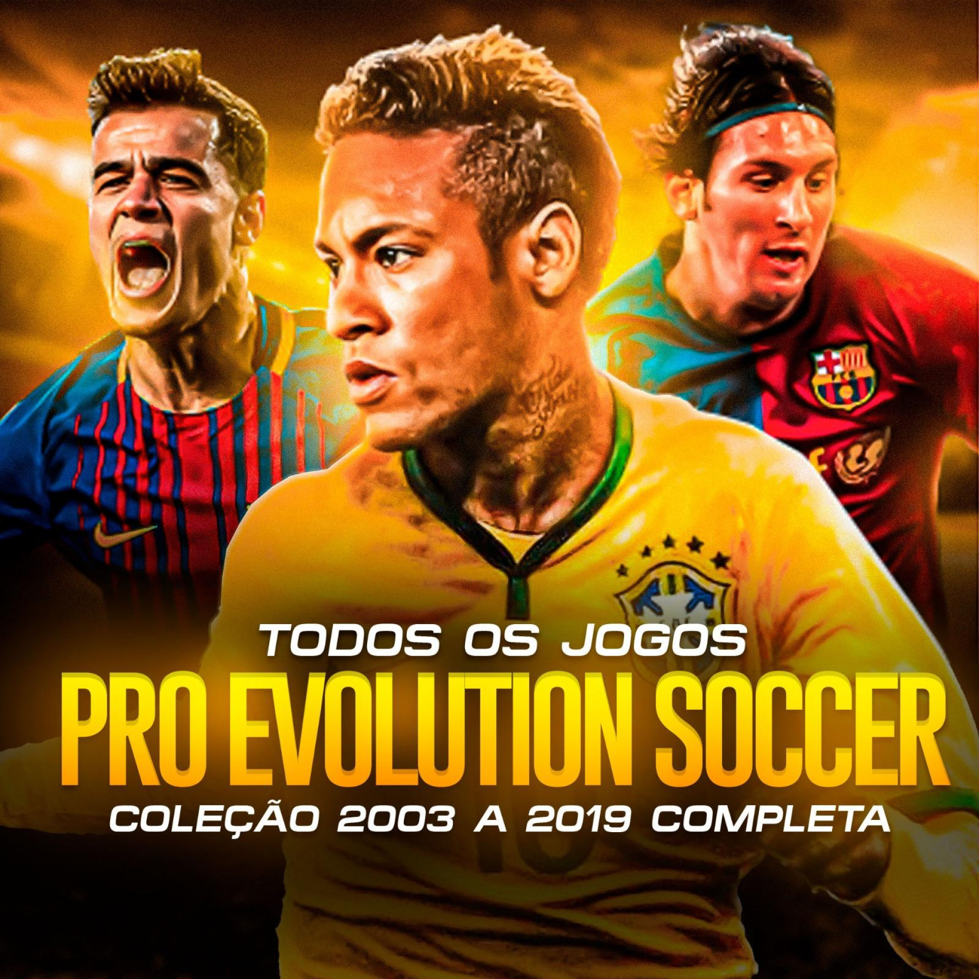TENHA TODOS OS JOGOS DA COLEÇÃO PES – DO 2003 AO 2019 EM UM SÓ PACK COMPLETO