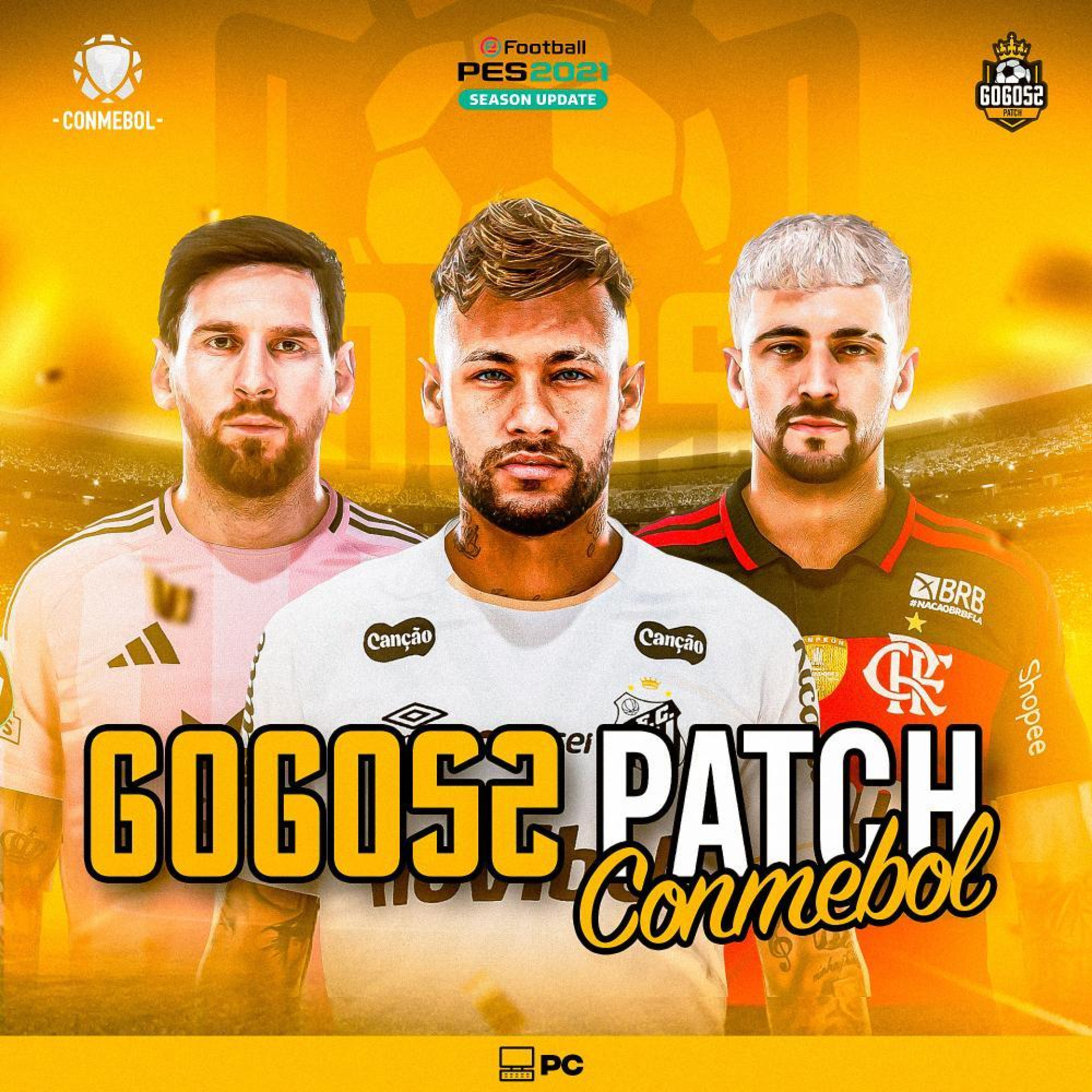 PATCH CONMEBOL 2026 – PARA PES 2021 PC